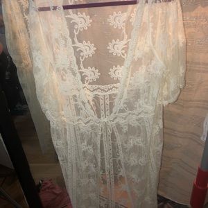 Sheer lace cover up